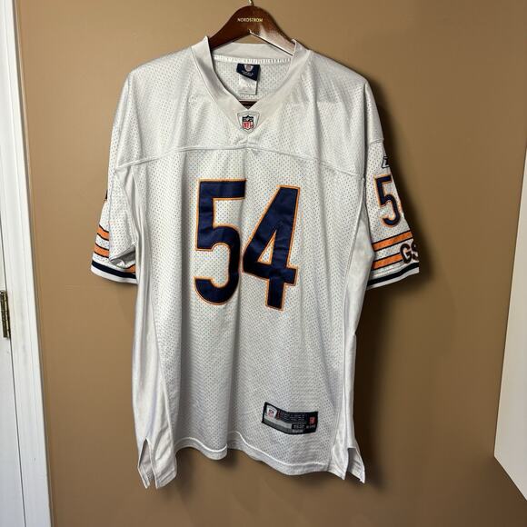 Vintage Chicago Bears Brian Urlacher Jersey NFL Reebok On Field Authentic Sz 52 - Picture 1 of 9